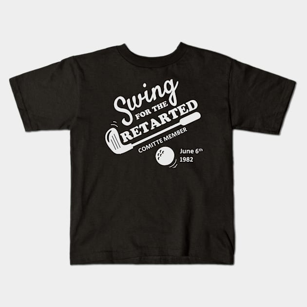 swing for the retarted - funny golf Kids T-Shirt by SUMAMARU